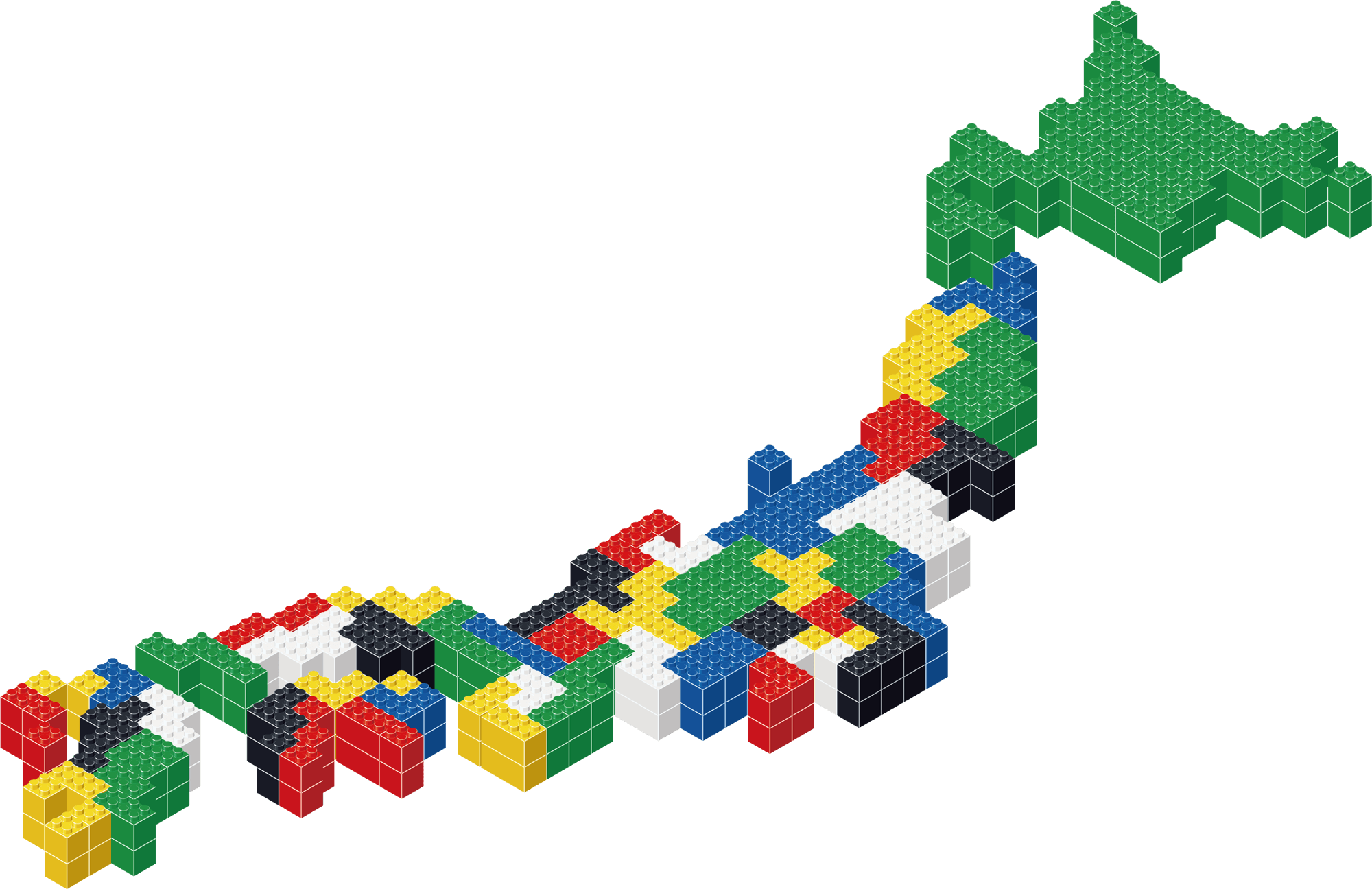 日本地図LEGO